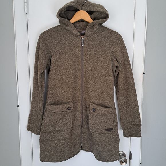 Merrell Jackets & Blazers - Merrell Delilah Fleece Hooded Sweater/Jacket Long Sleeve Small Olive Green